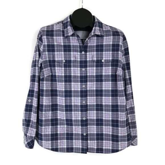Eddie Bauer Adventurer II Long Sleeve Shirt Women's XL Plaid Hiking Outdoor - Picture 1 of 12
